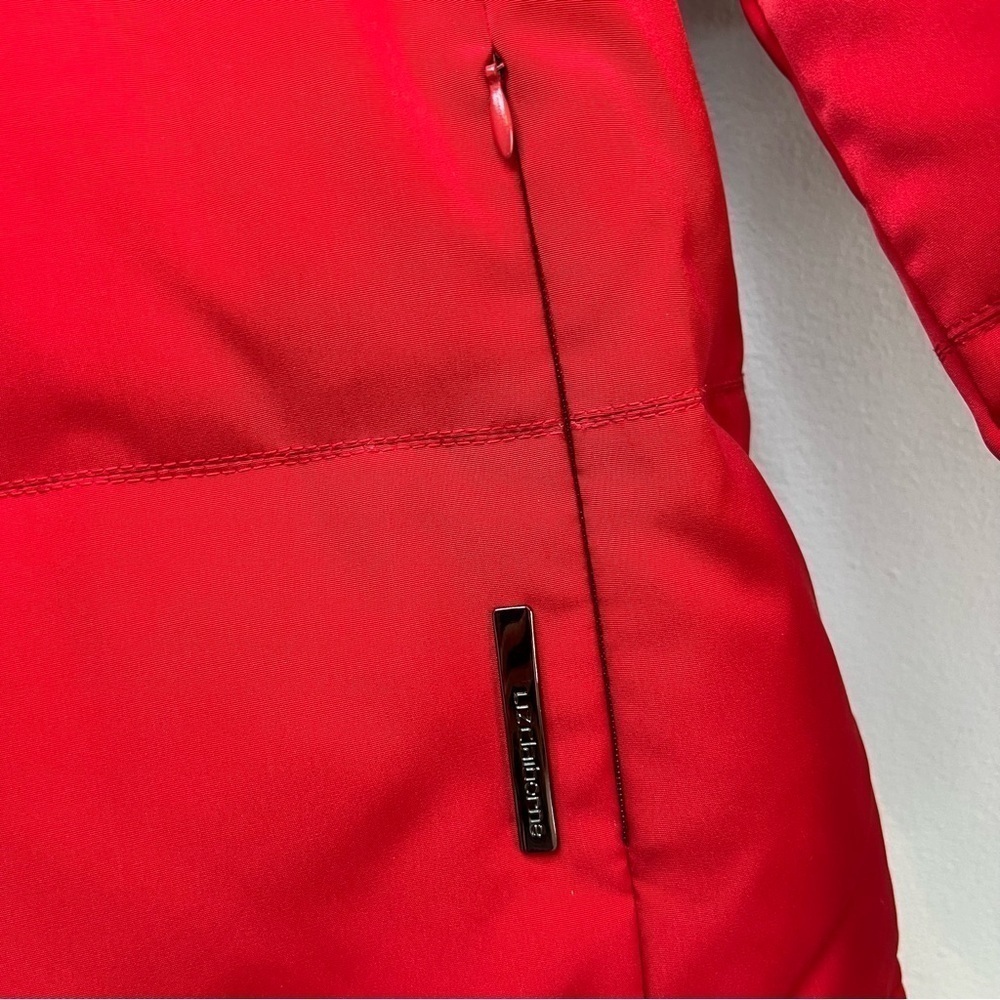LIZ CLAIBORNE WATER REPELLENT Down Jacket Insulation Hooded Red Sz S Outdoor - Picture 2 of 16